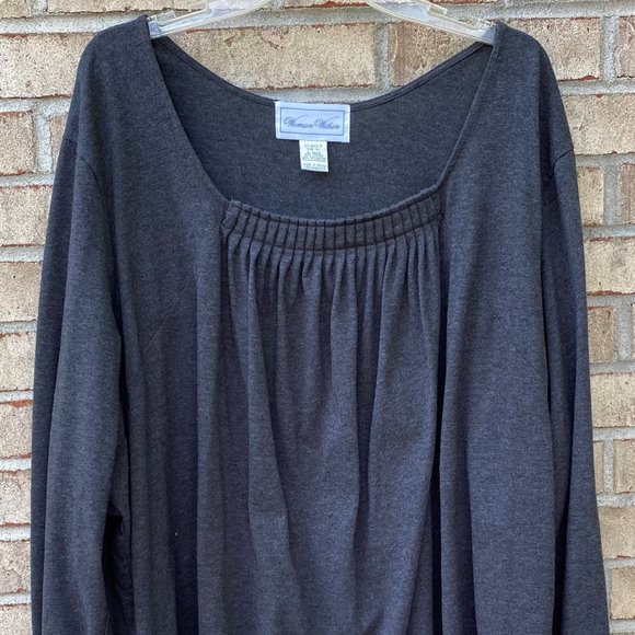 PLUS SIZE Long Sleeve Square Neck Tee. NWOT. - Picture 6 of 10